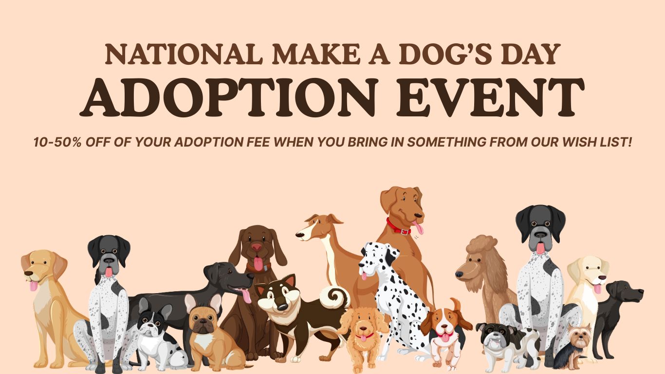 make a dog's day adoption event - website